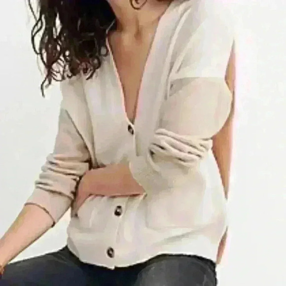 Madewell Short Kent Ex-Boyfriend Cardigan Sweater in 3 colors Colorblock Size XS - Picture 1 of 7
